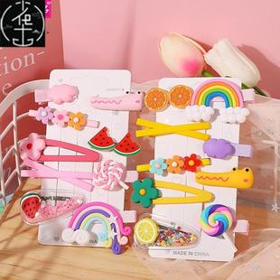 Side clip cute girl baby hairpin children hair accessory set