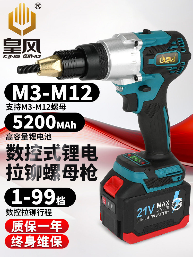 台湾皇风全自动铆螺母枪