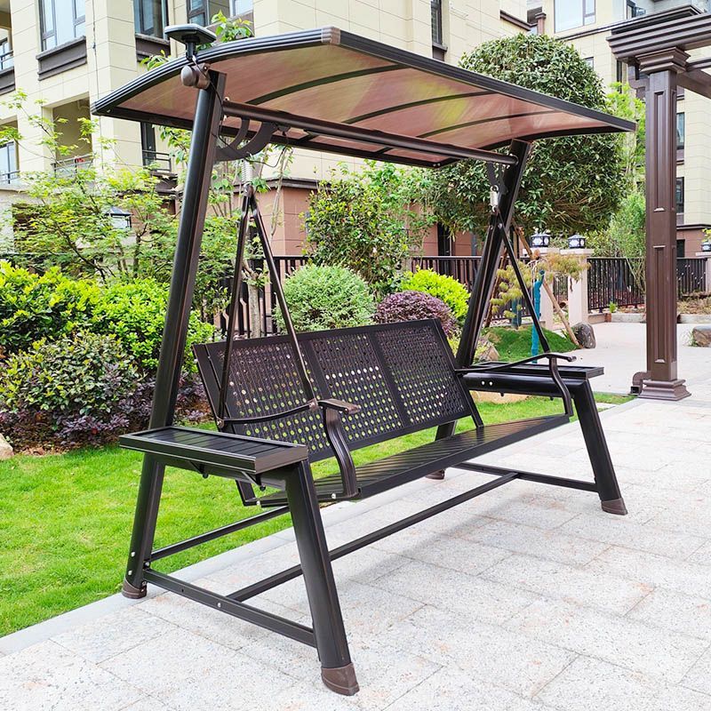 秋千户外吊椅阳台休闲椅铝合金室内家用室外庭院双人铁艺吊床摇椅