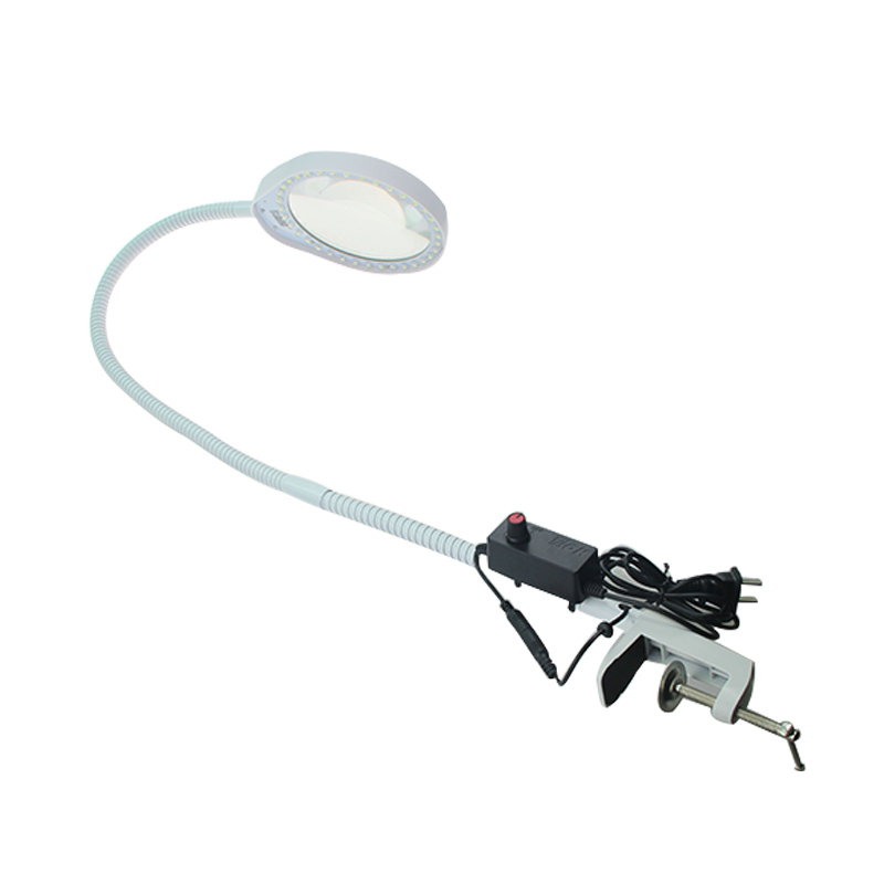 夹式放大镜台灯带老人阅