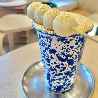 欧美卷边陶瓷杯黑色中古