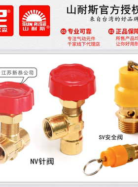 尼尔森NV-C/L-1/4黄铜针阀流体开关SV-01山耐斯安全阀02 03泄气阀
