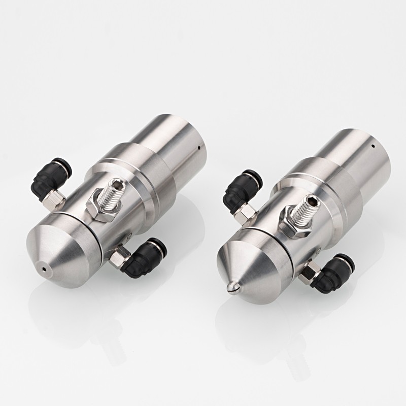 防滴漏空气雾化喷嘴瓦楞纸板扇形锥形加湿喷头二流体气水混合喷咀