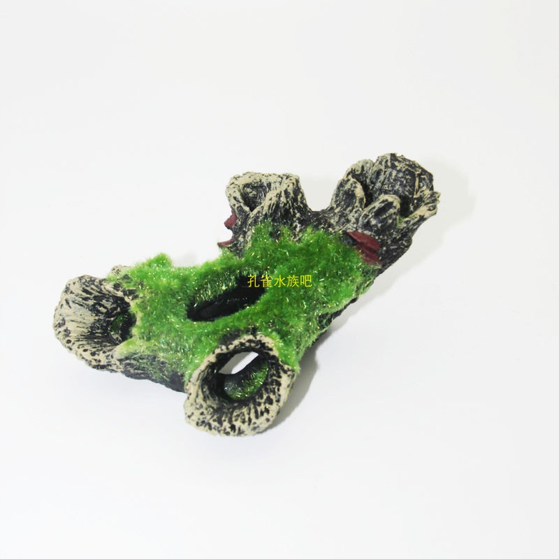 鱼缸装饰仿青苔树根造景