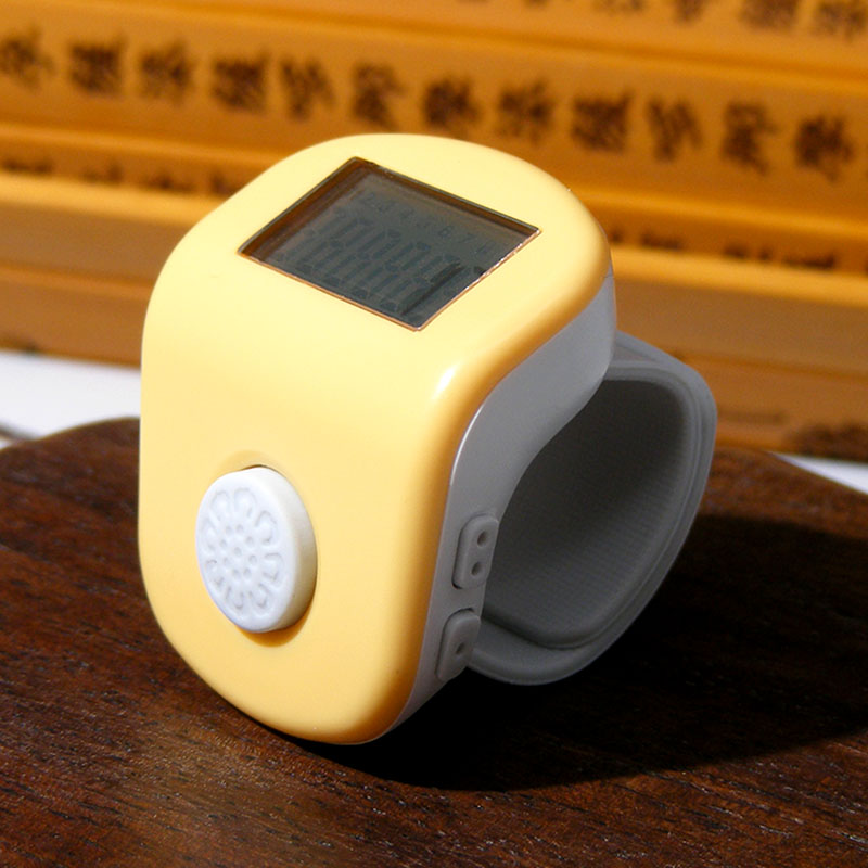 计数器手按充电手动戒指型迷你夜光家用多功能专业新款计数器善愿