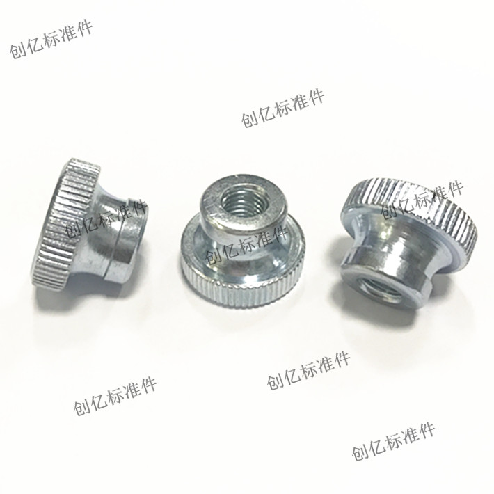 镀锌滚花高头螺母手拧帽