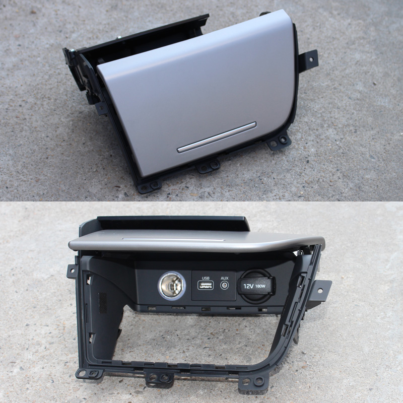 适配现代索纳塔九充电器电源插座点烟器底座usb接口插头杂物盒盖