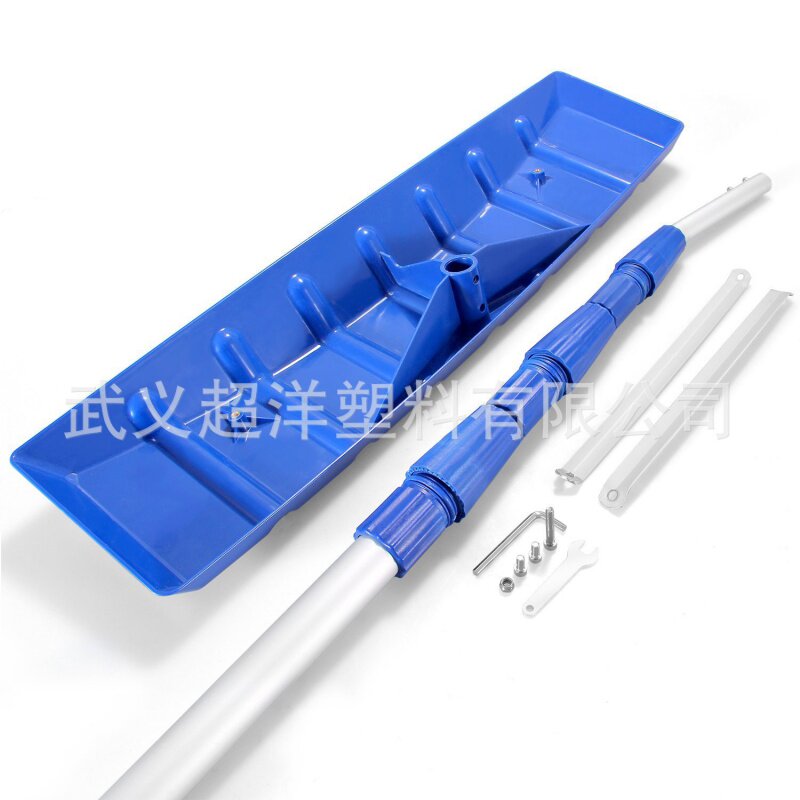 厂家大棚顶刮雪神器屋顶雪耙雪刮塑料雪铲 可伸缩长手柄铝刮