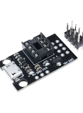 可插拔开发编程板T42 ATtiny13A/ATtiny25/ATtiny45/ATtiny85编程