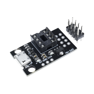 可插拔开发编程板T42 ATtiny13A/ATtiny25/ATtiny45/ATtiny85编程