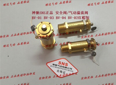 SNS神驰气动 安全阀/气动溢流阀 BV-01 BV-03 BV-04 BV-02红帽短