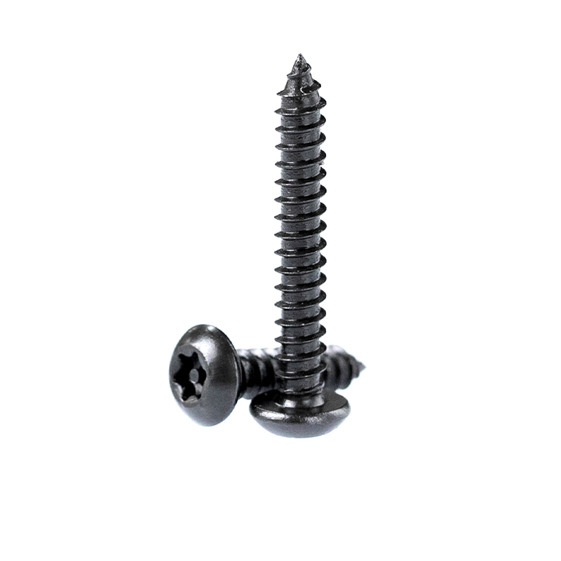 黑色不锈钢盘头梅花带柱