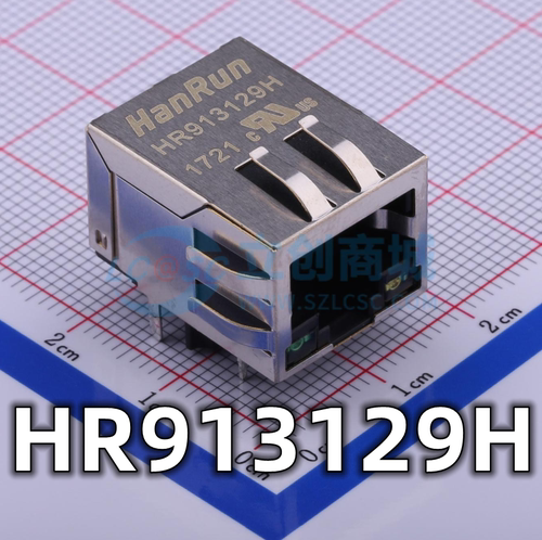 全新原装 HR913129H RJ45 带灯以太网网口连接器 屏蔽式 现货供应
