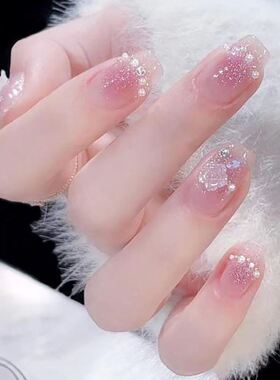 儿童显白美甲夏日短甲多