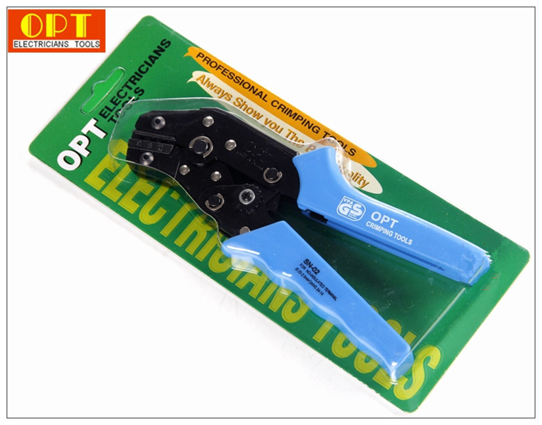 台湾棘轮式进口压线钳冷