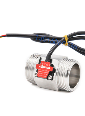 不锈钢S304体 YF-DN32S水流传感器1.25寸霍尔流量计 NPN脉冲信号