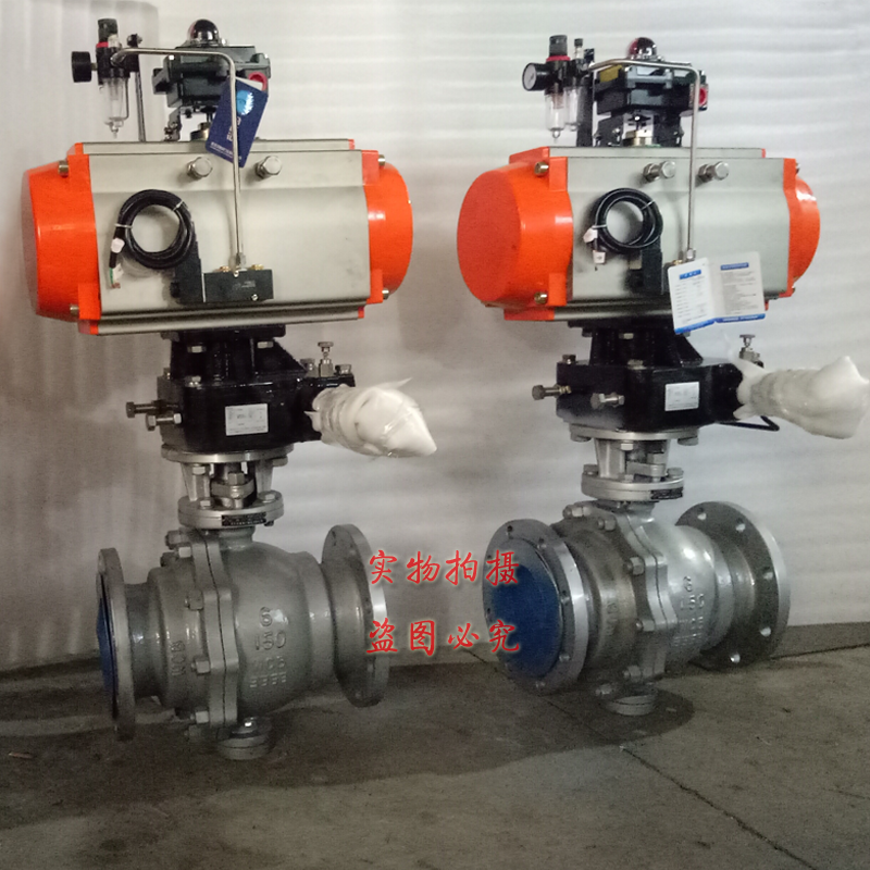 气动铸钢法兰固定式球阀