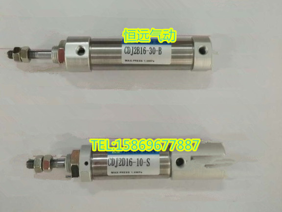 不锈钢气缸CDJ2B气缸CDJ2B16-5/10/15/20/25/30/35/40/45/50/100-