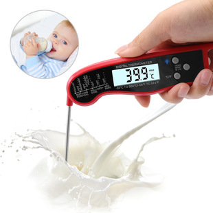 可防水折叠 液体测温笔 食品数显温度计 BBQ烧烤肉类温度计探针式