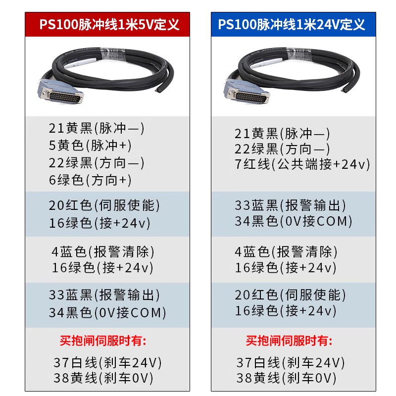 普菲德40/60/80交流伺服电机套装P100S总线EtherCAT带值包邮*