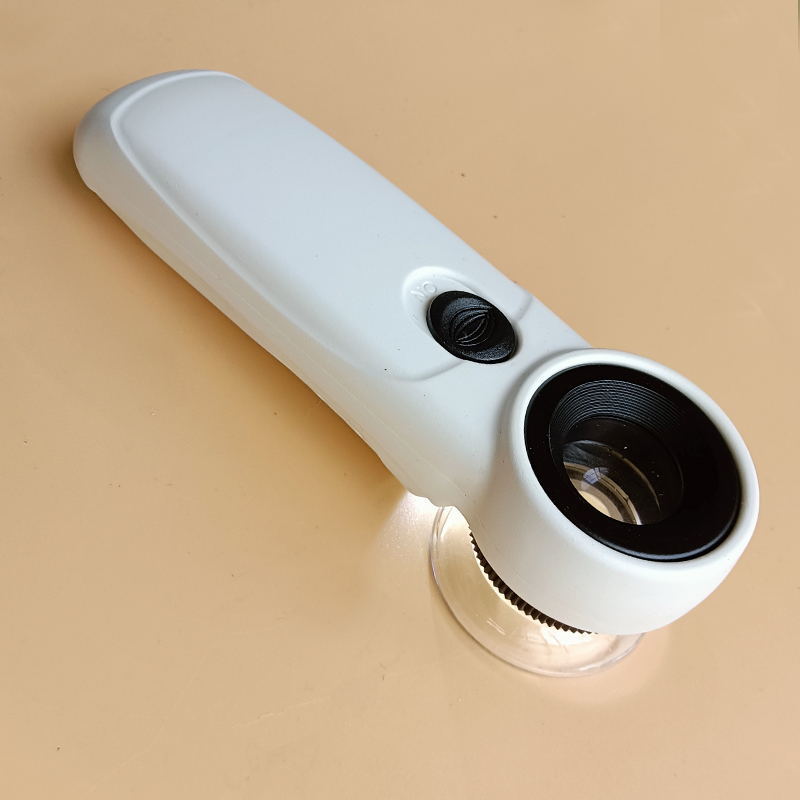 倍珠宝放大镜带灯手持高