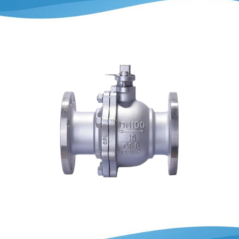 不锈钢304法兰球阀Q41F手动直通浮动式DN50 65 80 100开关阀PN16