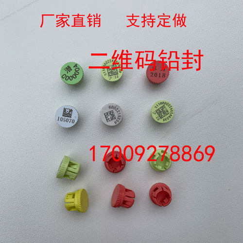 厂家直销新款国家电网统一电表塑料二维码封签卡扣铅封螺丝封