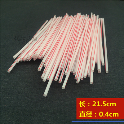 一次性玻璃瓶 汽水吸管 可乐 雪碧 加长软吸管 21.5CM 100支