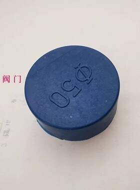 塑料PE蓝色管帽管外套不锈钢管件封盖法兰外盖防尘帽管塞