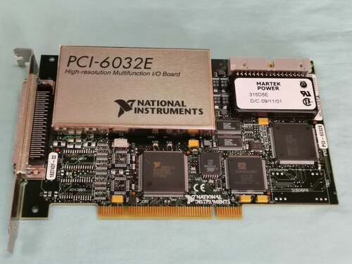 二手NI的 PCI-6032E数据采集DAQ卡，8路DIO,16路AI，测好出