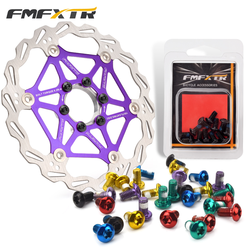 自行车碟盘螺丝梅花彩色