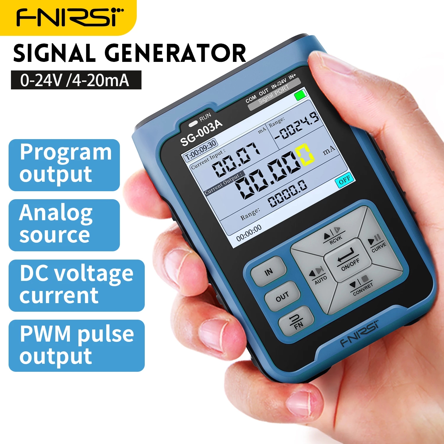 FNIRSI SG-003A 0-24V Adjustable Current Voltage Simulator
