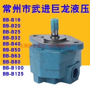 B16 B50 B63 常州市武进巨龙液压油泵BB B100 B80 B125Y B25