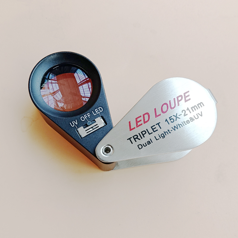 倍宝石放大镜光学三层玻