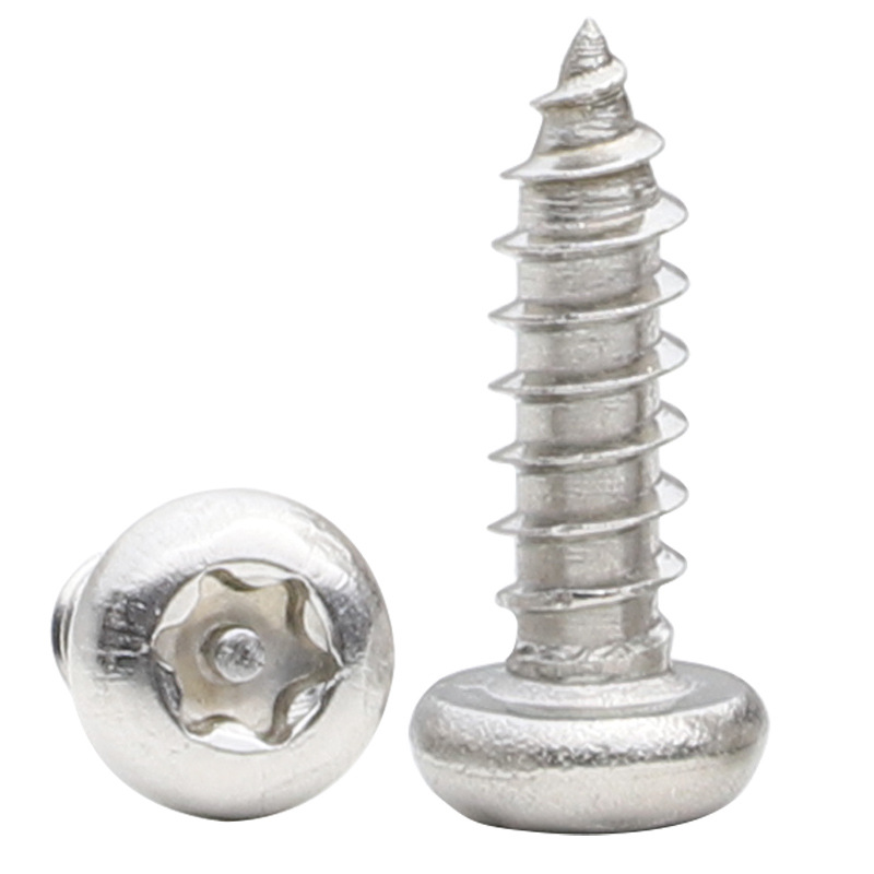 不锈钢圆头带柱防盗梅花