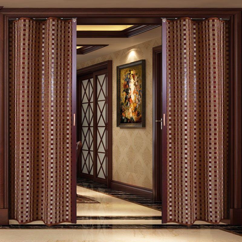 广西竹帘子折叠推拉门隔