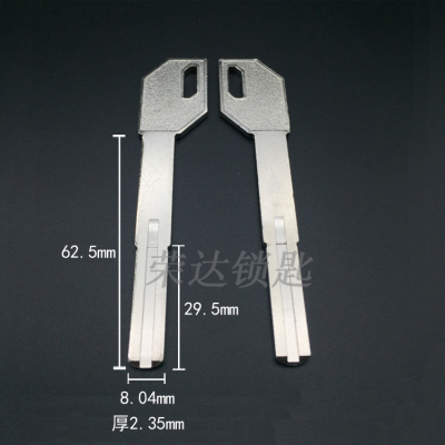枪型指纹锁双面叶片级钥