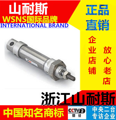 山耐斯不锈钢迷你气缸MA20X25X50X75X100X125X150x200x300-S-CA