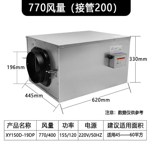 新款新风系统排风机低噪