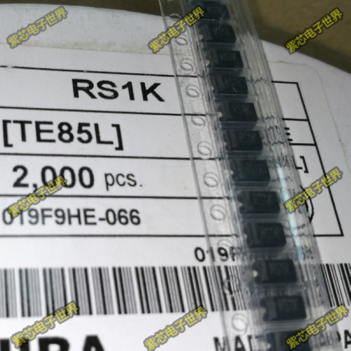 RS1K SMA DO-214AC 贴片快恢复整流二极管 原装 100个= 5元