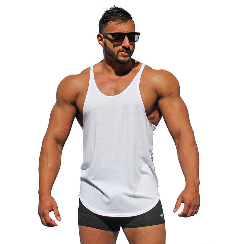 MAN tank top GYM muscle bodybuilding sport vest 男士健身背心