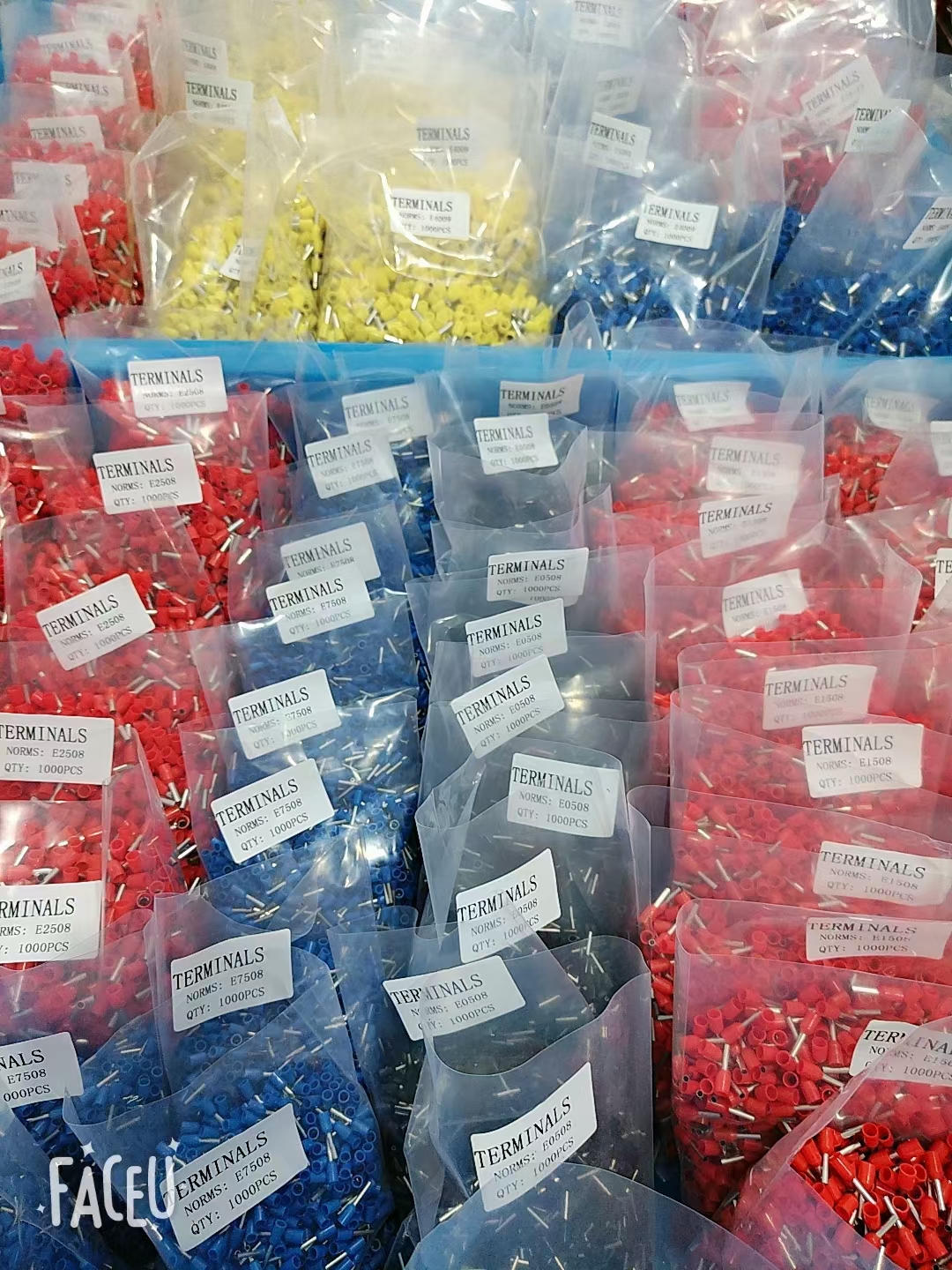 VE1008E1508管型接线端子针型头针式绝缘压线插针线鼻子冷压线耳