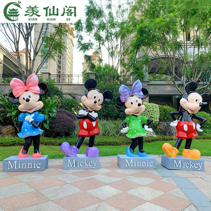 玻璃钢卡通迪士尼米奇大