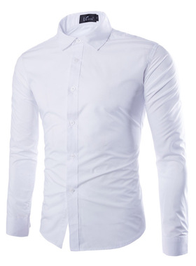 Men's Casual Shirts Slim Fit Social Shirt for Men 男商务衬衫