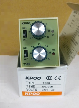 开普KPOO 双旋设定循环时间继电器 T3PR 60S/60M