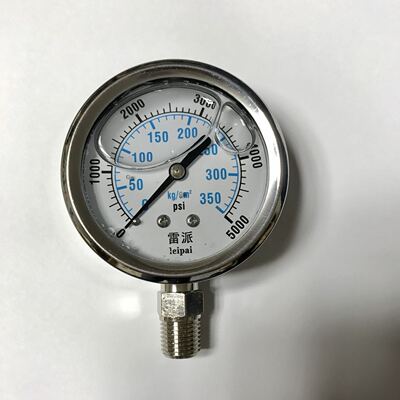 压力表 0-350kg/cm2 0-5000psi 直径62-68mm 径向 充液防震 ZG1/4