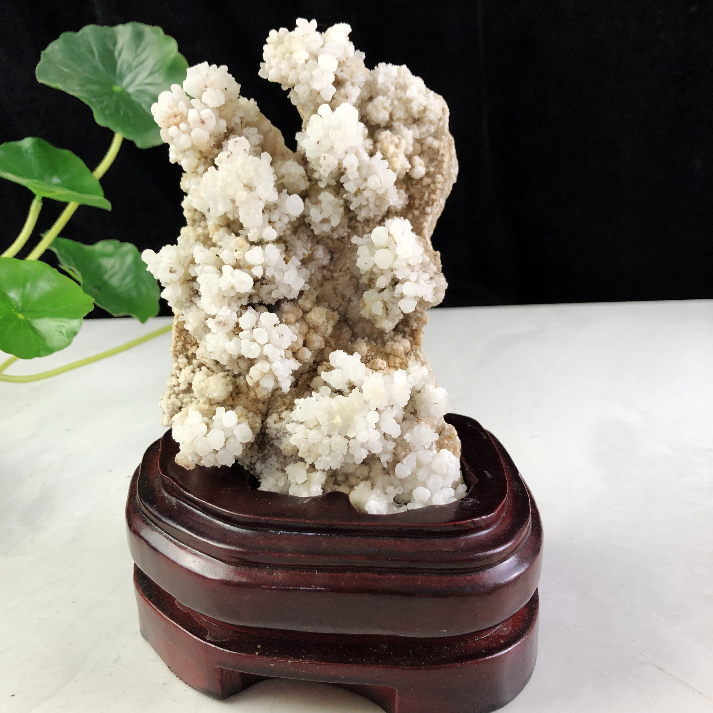 天然文石原石水晶钟乳石奇石收藏客厅博古架会议室办公室桌面摆件