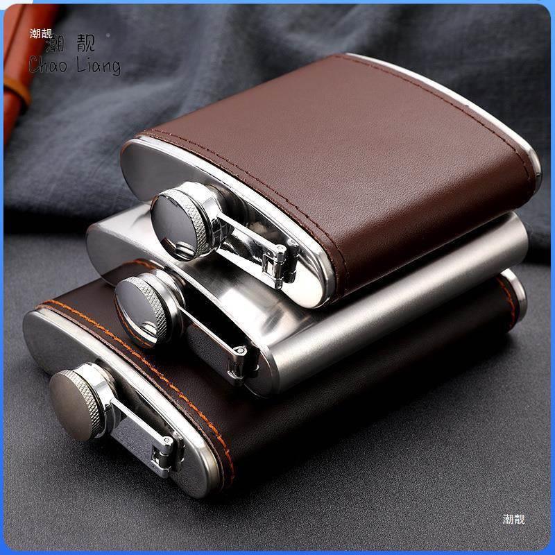 户外山动随身便旅游旅行方形洒壶运携登304不锈钢迷你加厚小酒壶