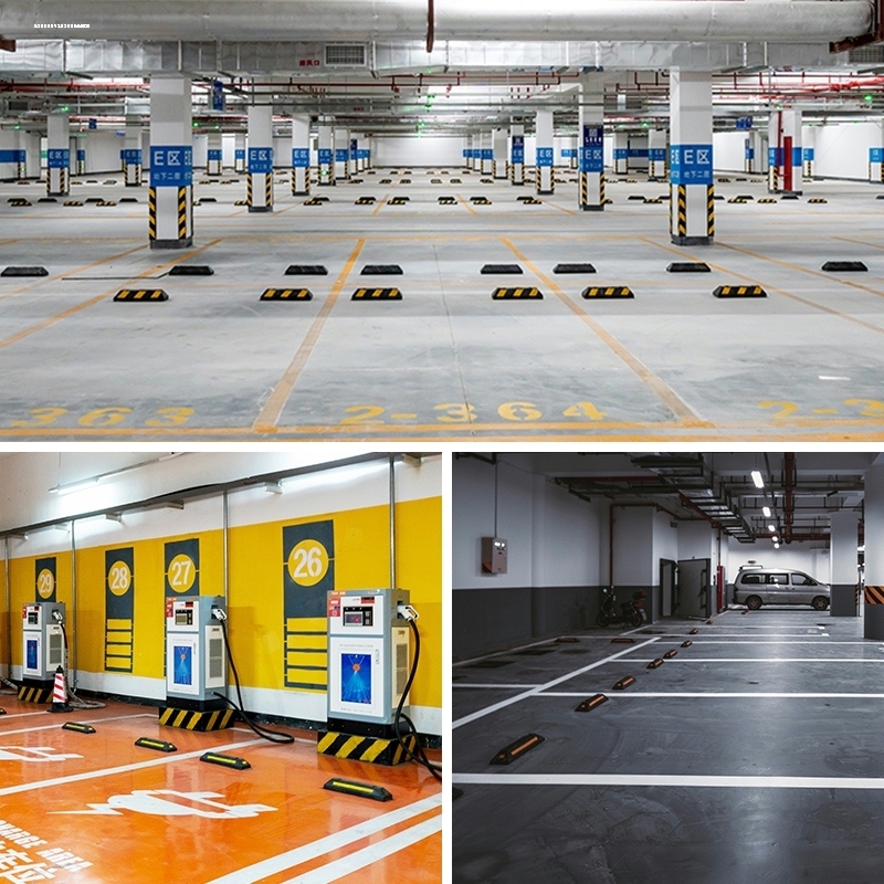 车位定位器橡胶塑挡车器车轮止退器阻车器停车减速带停车挡车器车