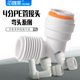 4分PE管接头净水器商用过滤直饮机四分外丝外牙1 2快接插弯通配件